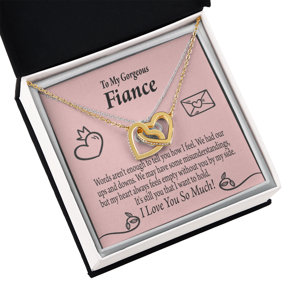 To My Fiancee Its You Inseparable Necklace-Express Your Love Gifts