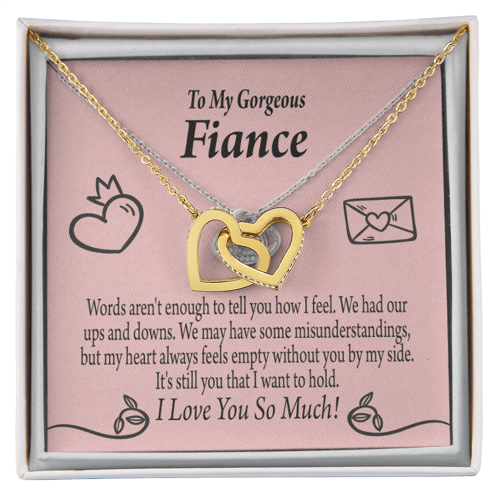 To My Fiancee Its You Inseparable Necklace-Express Your Love Gifts