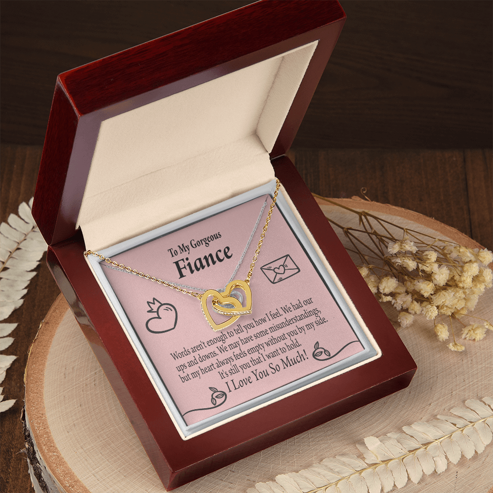 To My Fiancee Its You Inseparable Necklace-Express Your Love Gifts