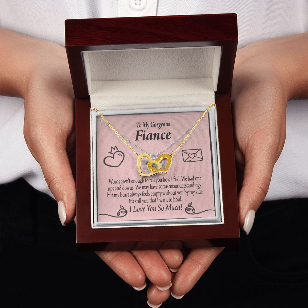 To My Fiancee Its You Inseparable Necklace-Express Your Love Gifts