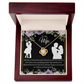 To My Fiancee Last Breath Infinity Knot Necklace Message Card-Express Your Love Gifts