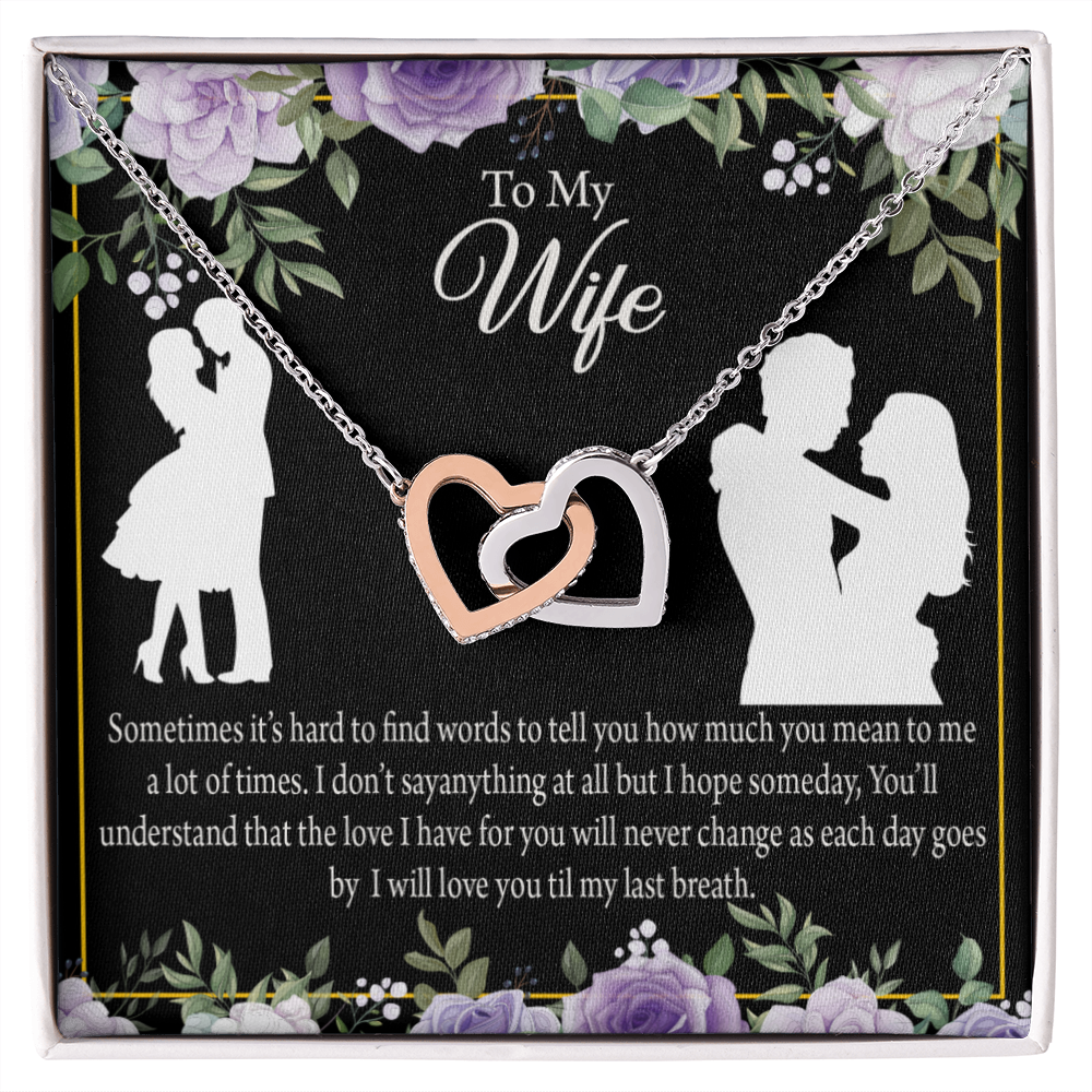 To My Fiancee Last Breath Inseparable Necklace-Express Your Love Gifts
