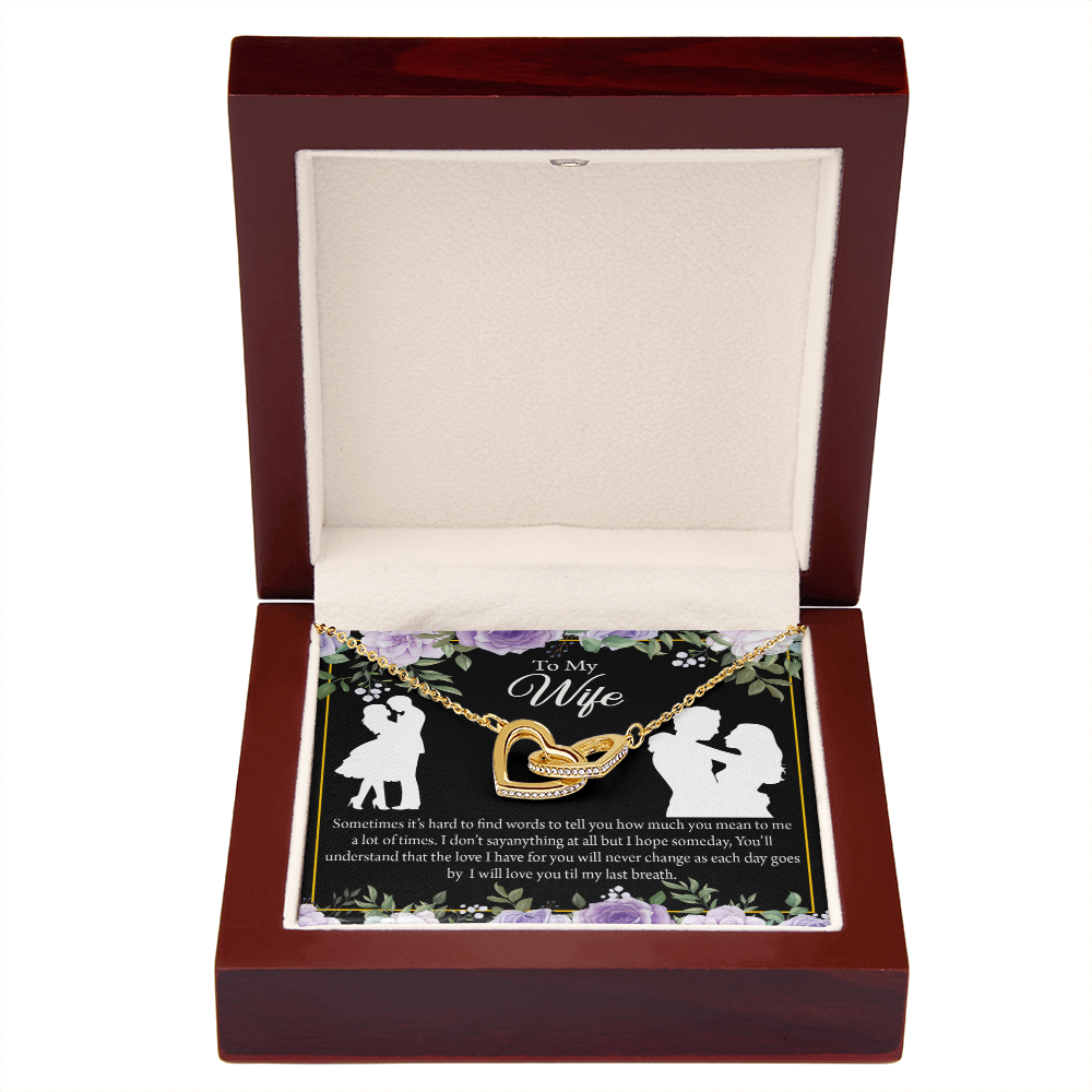 To My Fiancee Last Breath Inseparable Necklace-Express Your Love Gifts