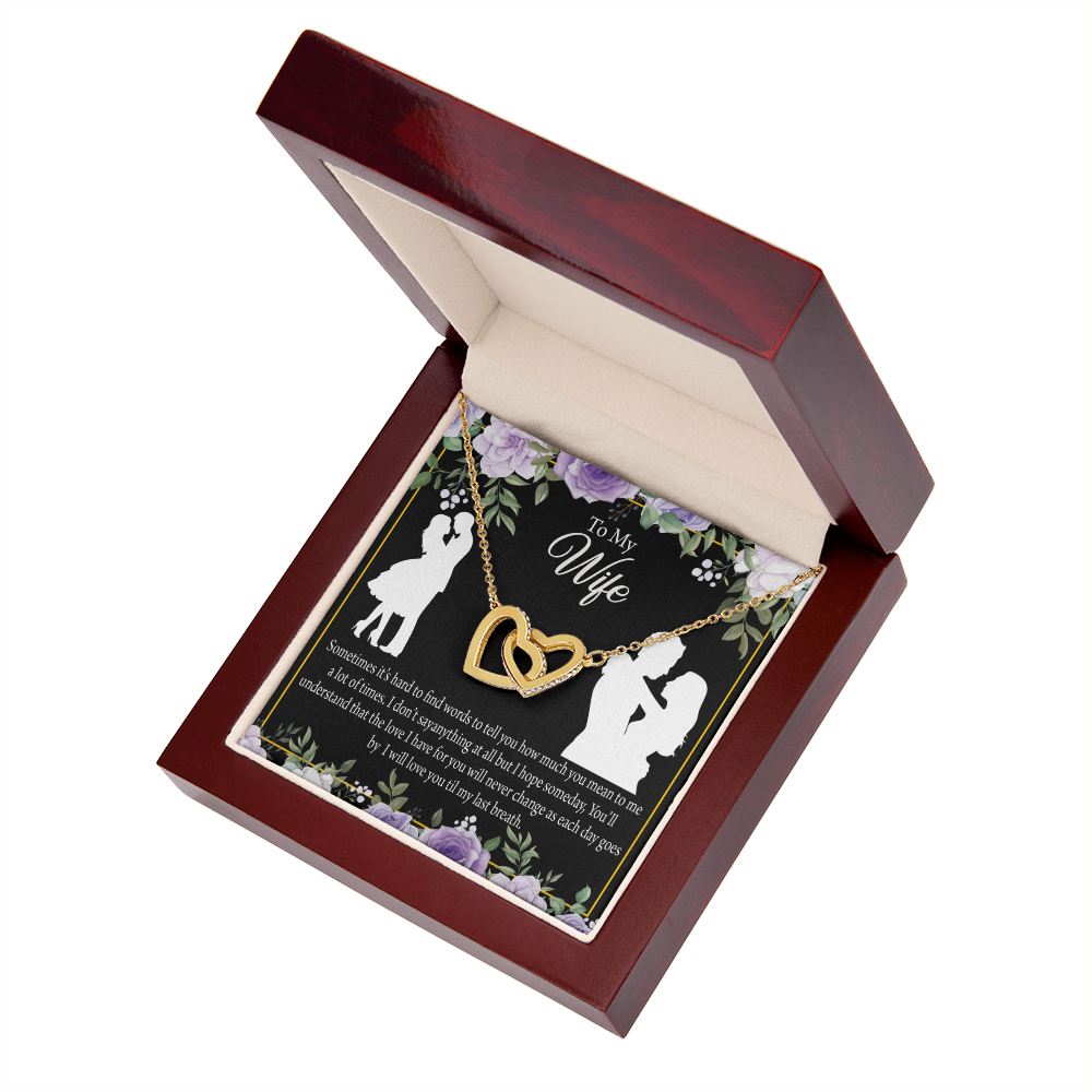 To My Fiancee Last Breath Inseparable Necklace-Express Your Love Gifts