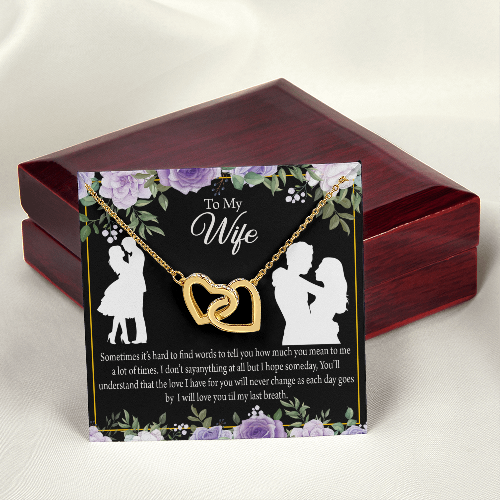 To My Fiancee Last Breath Inseparable Necklace-Express Your Love Gifts