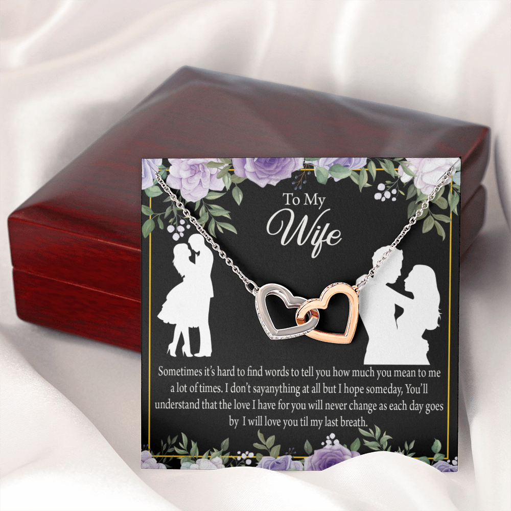 To My Fiancee Last Breath Inseparable Necklace-Express Your Love Gifts