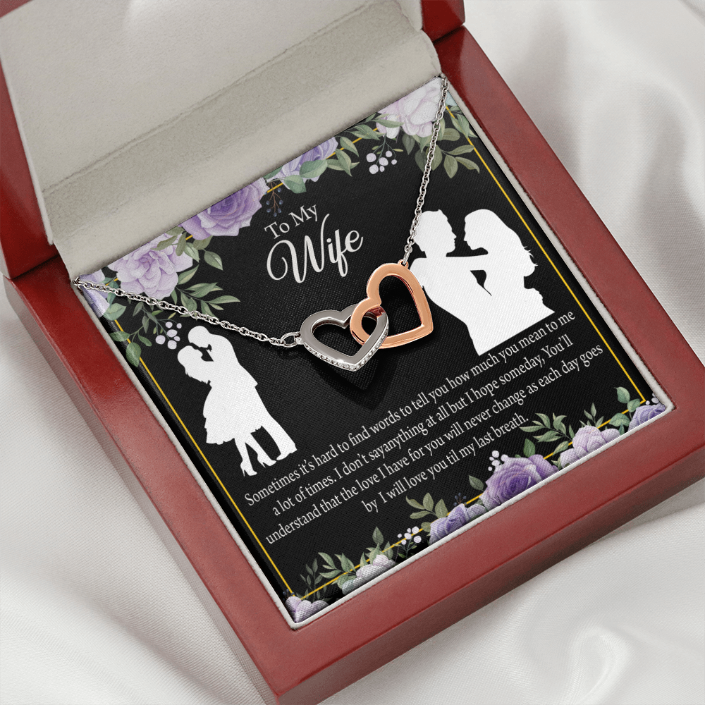 To My Fiancee Last Breath Inseparable Necklace-Express Your Love Gifts