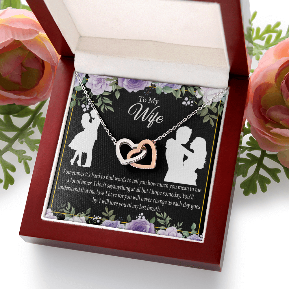 To My Fiancee Last Breath Inseparable Necklace-Express Your Love Gifts