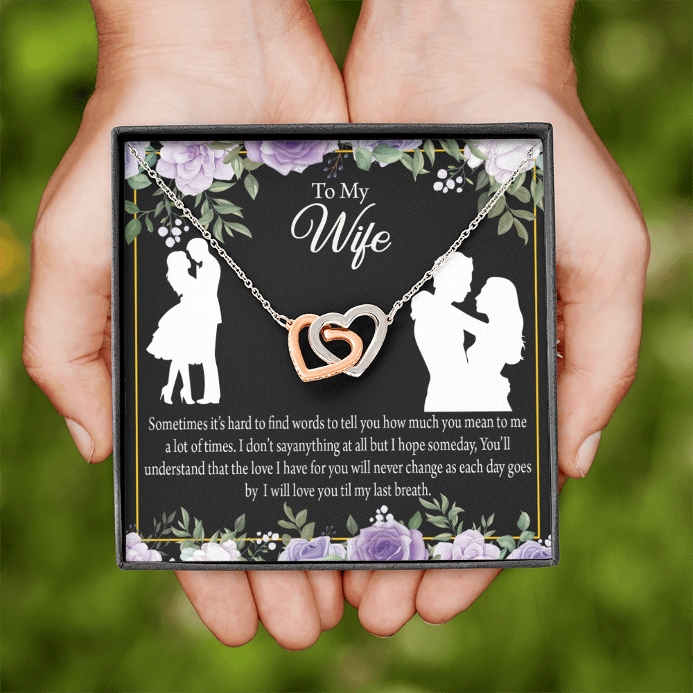 To My Fiancee Last Breath Inseparable Necklace-Express Your Love Gifts