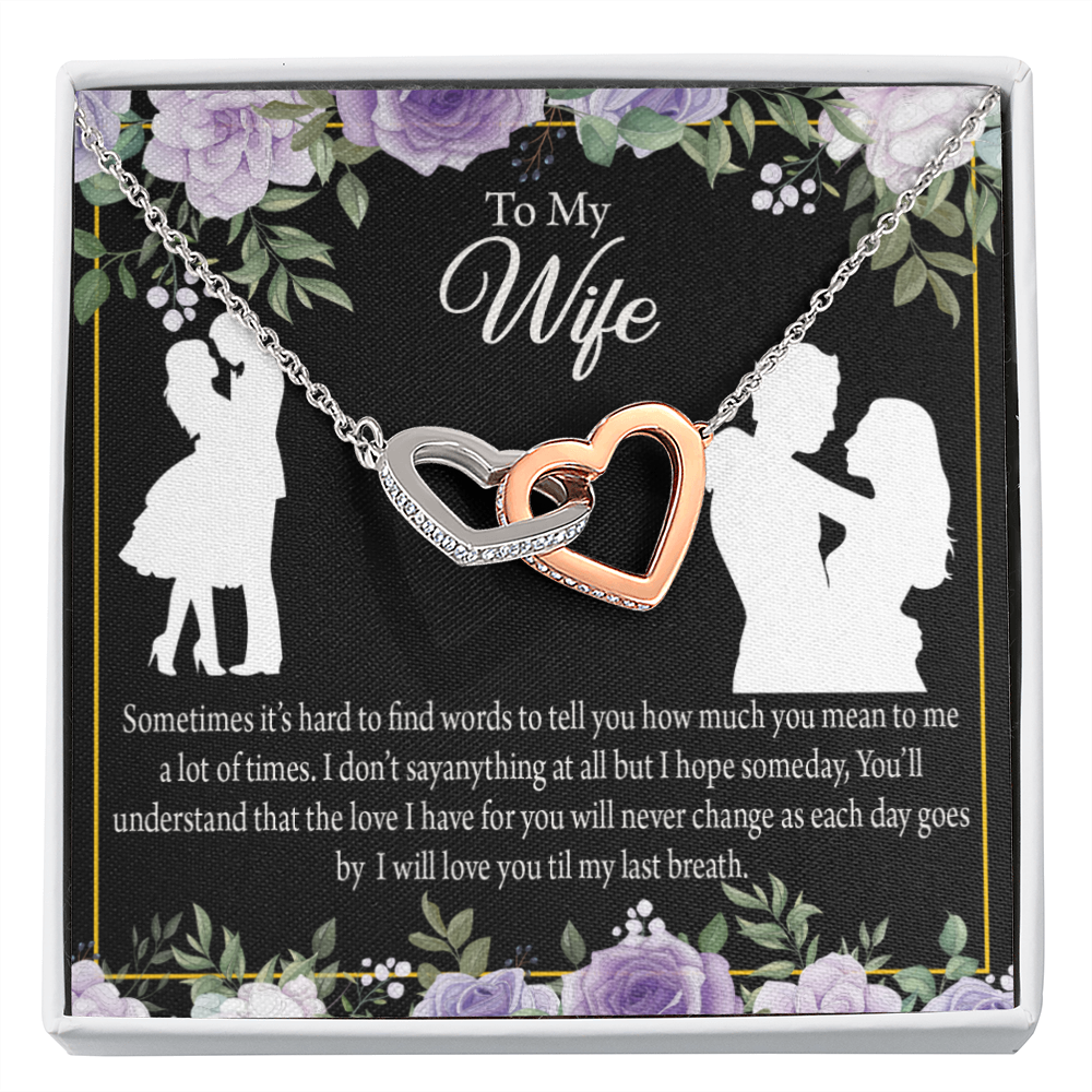 To My Fiancee Last Breath Inseparable Necklace-Express Your Love Gifts