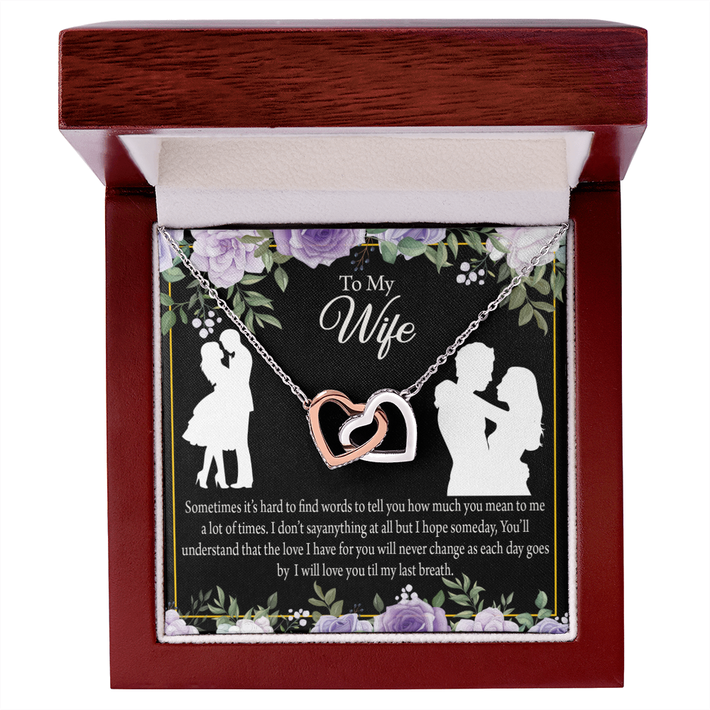 To My Fiancee Last Breath Inseparable Necklace-Express Your Love Gifts