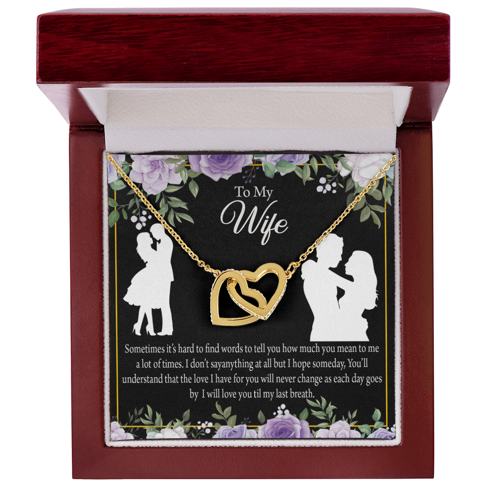 To My Fiancee Last Breath Inseparable Necklace-Express Your Love Gifts