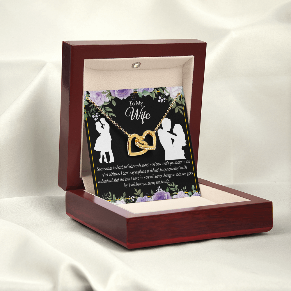 To My Fiancee Last Breath Inseparable Necklace-Express Your Love Gifts