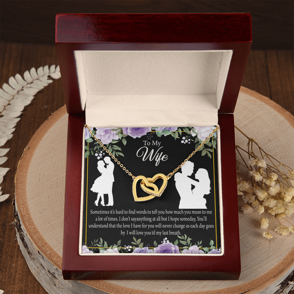 To My Fiancee Last Breath Inseparable Necklace-Express Your Love Gifts