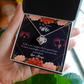 To My Fiancee Life is Complete Infinity Knot Necklace Message Card-Express Your Love Gifts