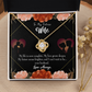 To My Fiancee Life is Complete Infinity Knot Necklace Message Card-Express Your Love Gifts
