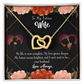 To My Fiancee Life is Complete Inseparable Necklace-Express Your Love Gifts