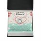 To My Fiancee Lots of Love And Kisses Forever Necklace w Message Card-Express Your Love Gifts