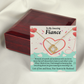 To My Fiancee Lots of Love And Kisses Infinity Knot Necklace Message Card-Express Your Love Gifts