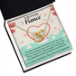To My Fiancee Lots of Love And Kisses Inseparable Necklace-Express Your Love Gifts