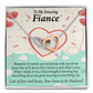 To My Fiancee Lots of Love And Kisses Inseparable Necklace-Express Your Love Gifts