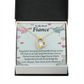 To My Fiancee Love Bigger Than Any Obstacle Forever Necklace w Message Card-Express Your Love Gifts