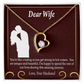 To My Fiancee Love Journey Forever Necklace w Message Card-Express Your Love Gifts