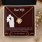 To My Fiancee Love Journey Infinity Knot Necklace Message Card-Express Your Love Gifts