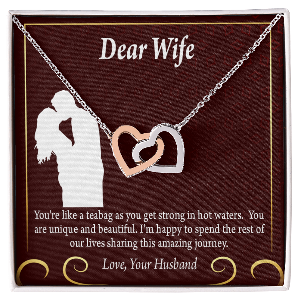 To My Fiancee Love Journey Inseparable Necklace-Express Your Love Gifts