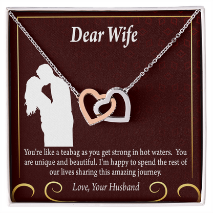 To My Fiancee Love Journey Inseparable Necklace-Express Your Love Gifts