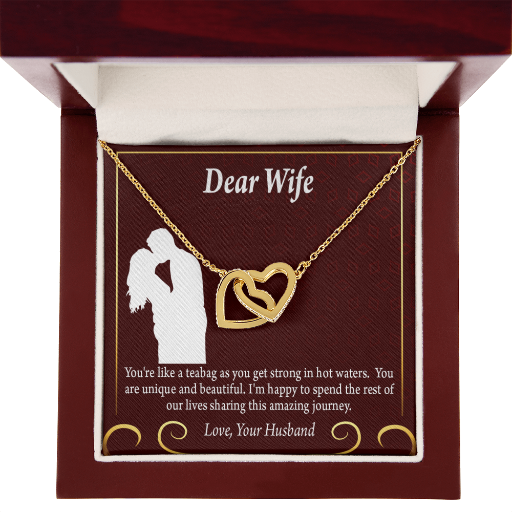 To My Fiancee Love Journey Inseparable Necklace-Express Your Love Gifts