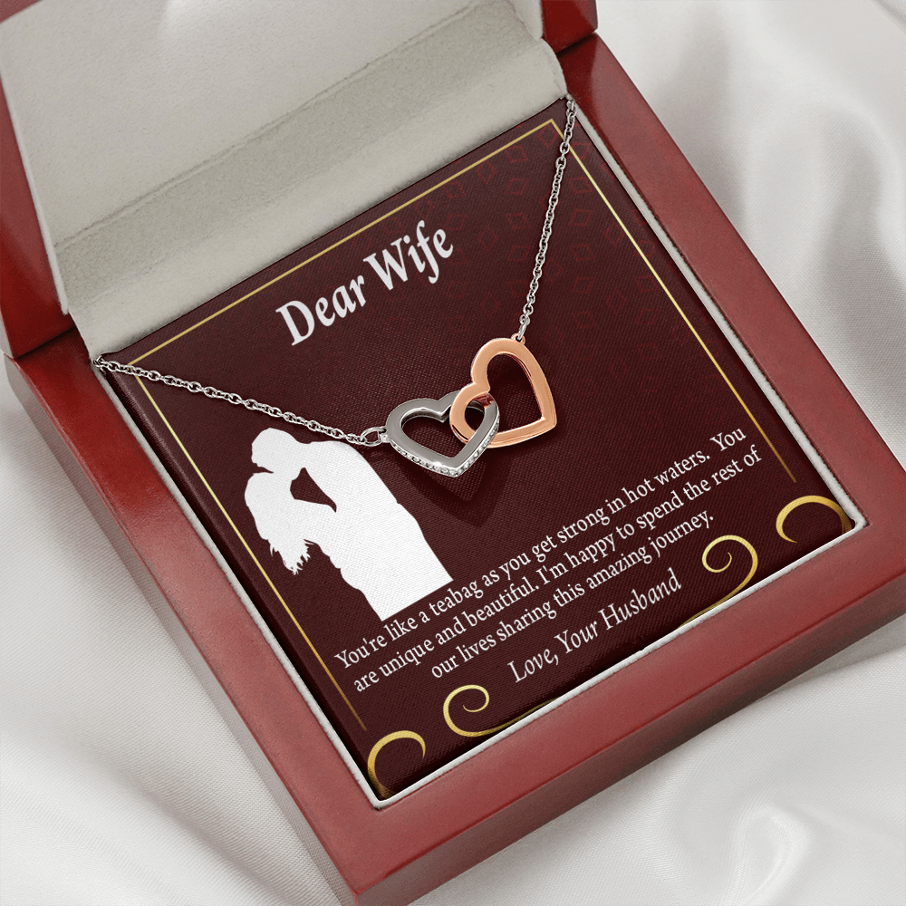 To My Fiancee Love Journey Inseparable Necklace-Express Your Love Gifts