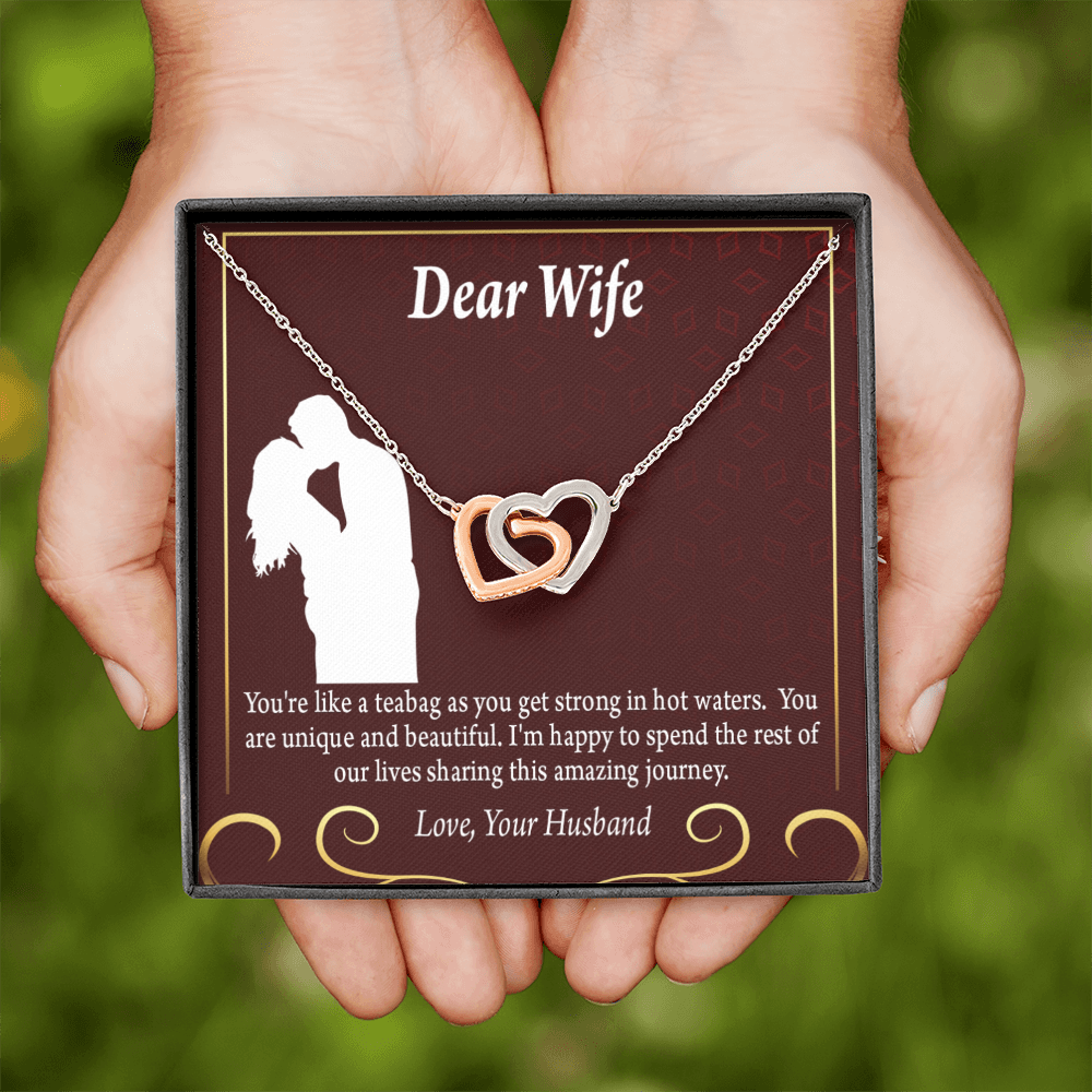 To My Fiancee Love Journey Inseparable Necklace-Express Your Love Gifts