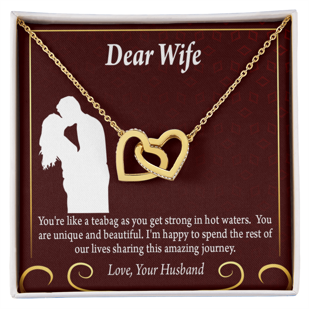 To My Fiancee Love Journey Inseparable Necklace-Express Your Love Gifts