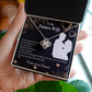 To My Fiancee Love You Always Infinity Knot Necklace Message Card-Express Your Love Gifts