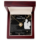 To My Fiancee Love You Always Infinity Knot Necklace Message Card-Express Your Love Gifts