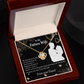 To My Fiancee Love You Always Infinity Knot Necklace Message Card-Express Your Love Gifts