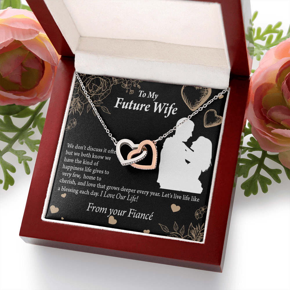 To My Fiancee Love You Always Inseparable Necklace-Express Your Love Gifts