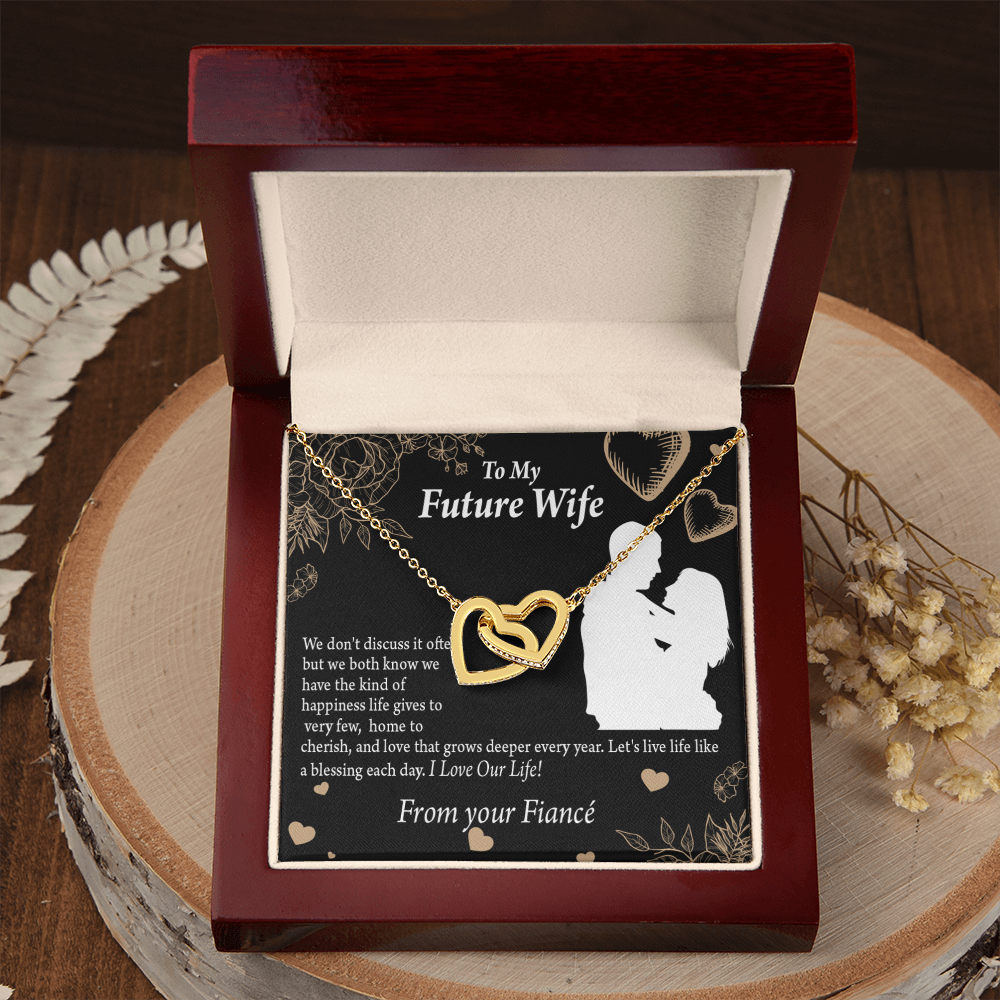 To My Fiancee Love You Always Inseparable Necklace-Express Your Love Gifts