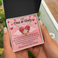 To My Fiancee Love You Infinity Knot Necklace Message Card-Express Your Love Gifts