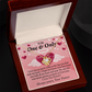 To My Fiancee Love You Infinity Knot Necklace Message Card-Express Your Love Gifts