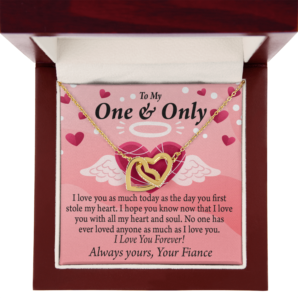 To My Fiancee Love You Inseparable Necklace-Express Your Love Gifts