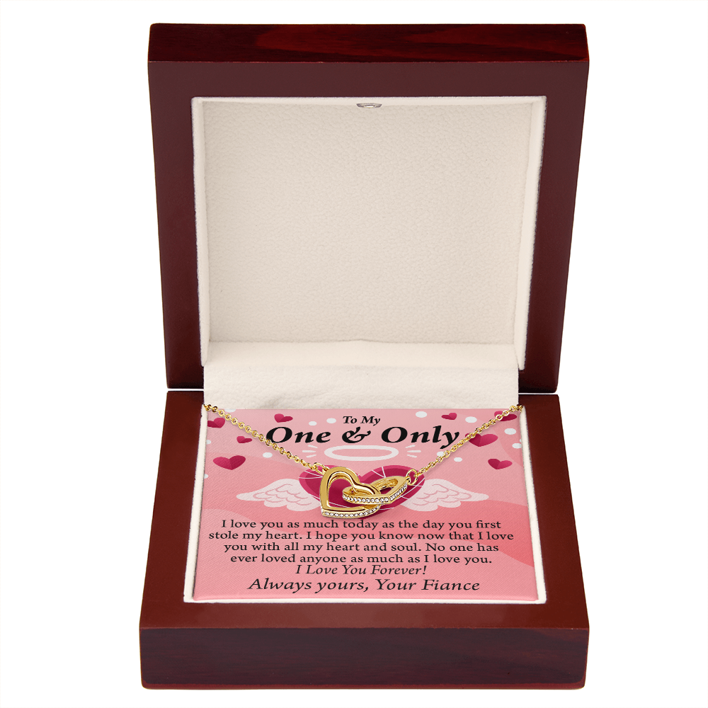 To My Fiancee Love You Inseparable Necklace-Express Your Love Gifts