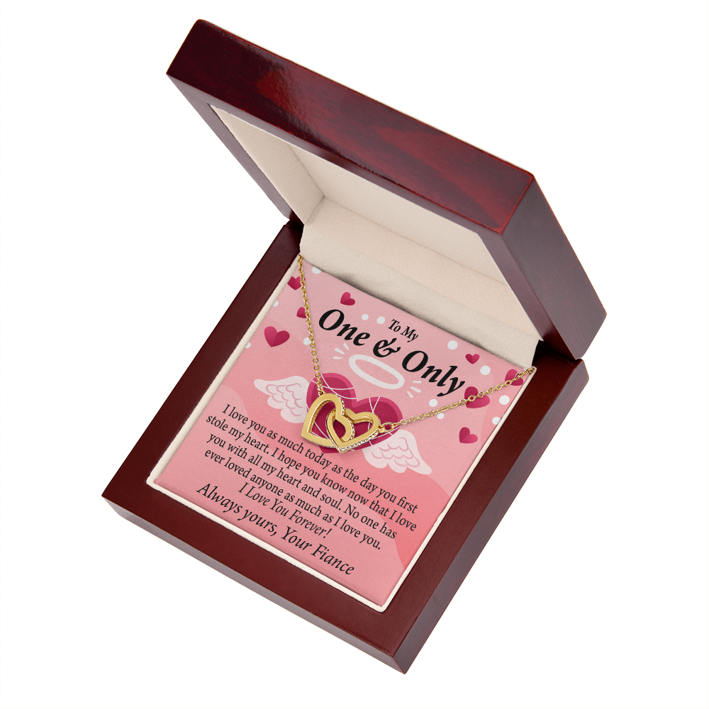 To My Fiancee Love You Inseparable Necklace-Express Your Love Gifts