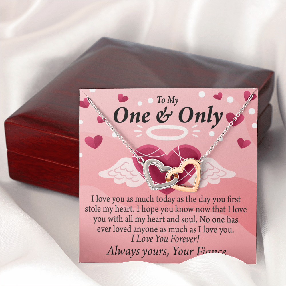 To My Fiancee Love You Inseparable Necklace-Express Your Love Gifts