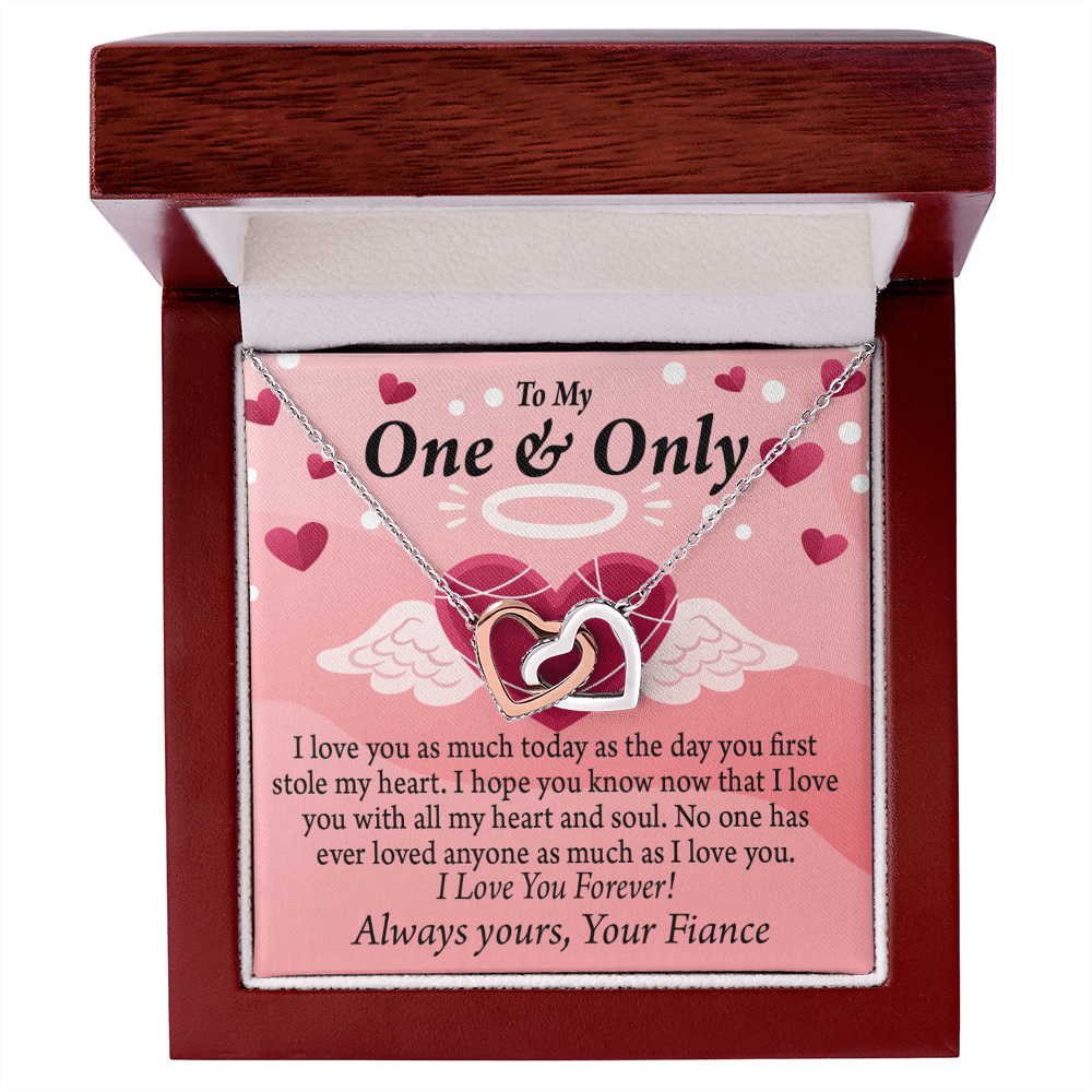 To My Fiancee Love You Inseparable Necklace-Express Your Love Gifts