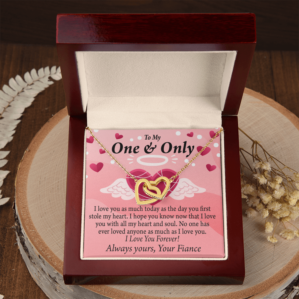 To My Fiancee Love You Inseparable Necklace-Express Your Love Gifts