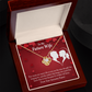 To My Fiancee Merry Life Infinity Knot Necklace Message Card-Express Your Love Gifts