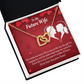To My Fiancee Merry Life Inseparable Necklace-Express Your Love Gifts