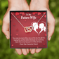 To My Fiancee Merry Life Inseparable Necklace-Express Your Love Gifts